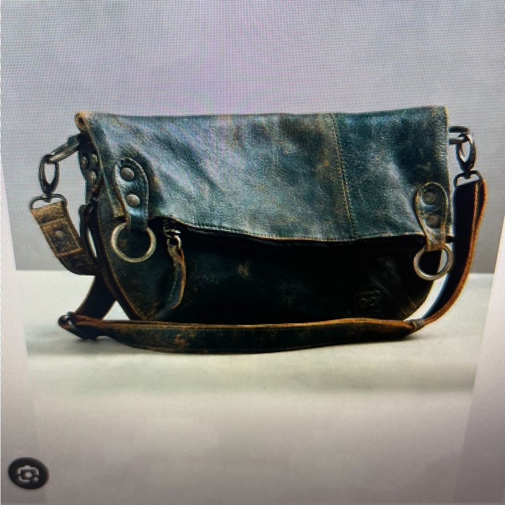 NWT BEDSTU Malone bag (TAHITI) Distressed Leather Dark Teal dust bag included